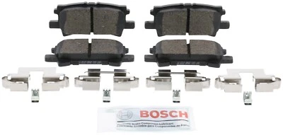 Para Toyota Highlander Bosch 2004-2007 Pastillas de freno de cerámica azul con hardware trasero Foto 1 de 4