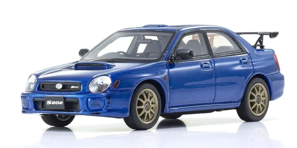 Kyosho Original 1/43 Subaru Impreza S202 KSR43118BL Blue Car F/S