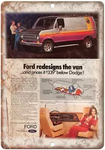 Ford Min Van Vintage Riproduzione Annunci Insegna Metallo A25 - Foto 1 di 2