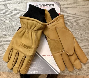 LEATHER Boss Arctik Work XL Gloves Water Resistant 3M Insulation NEW FREE SHIP - Picture 1 of 14