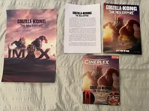 GODZILLA KONG - THE NEW EMPIRE -2024- movie press kit + IMAX poster + magazine - Picture 1 of 7