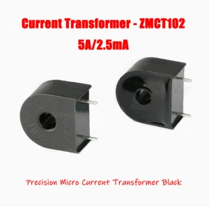 Current Transformer - ZMCT102 5A/2.5mA Precision Micro Current Transformer Black - Picture 1 of 5