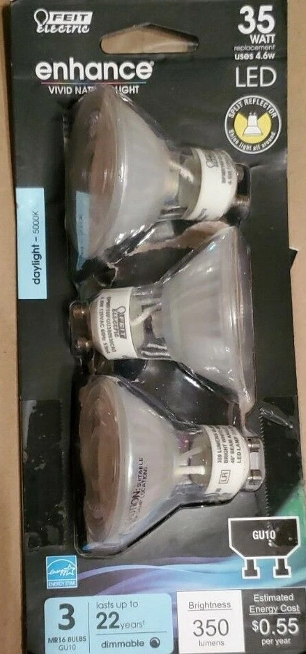 Feit Electric 35-Watt Equivalent Daylight (5000K) MR16 GU10 Bi-Pin Base LED - Image 1 of 1