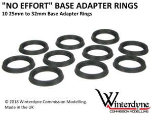 'No Effort' 25mm to 32mm Base Adapter Rings / Converters (Warhammer 40k / Age... - Picture 1 of 1