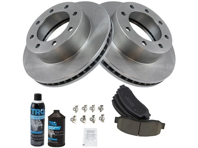 Kit de pastillas de freno y rotor delantero TRQ para Ford F250 Super Duty 2005-2012 4x4 73QRMY Foto 1 de 1