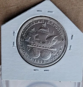1892 Columbian Commemorative Half Dollar 50 Cent Uncirculated Real Nice Strike  - Picture 1 of 5