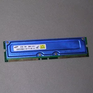 Samsung KMMR18R88AC1-RK7 (Cobalt Blue Color) RAM 128MB / 8ECC RDRAM 184 Pin RIMM - Picture 1 of 2