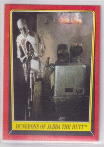 Dungeons of Jabba the Hutt 1983 Topps Return of the Jedi #18 EX {0127