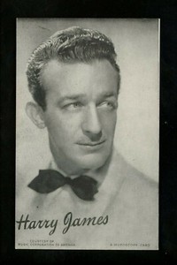 Movie / TV Star Cinema Vintage postcard Mutoscope Card Harry James