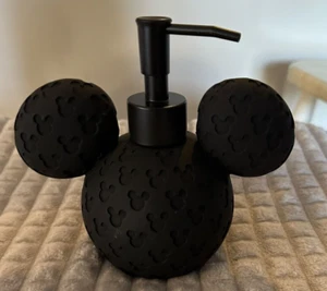 DISPENSADOR DE JABÓN DISPENSADOR DE OREJAS NEGRAS MATE DISNEY Mickey Mouse con BOMBA-6" de alto - Imagen 1 de 3