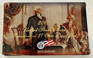 2009 United States Mint Presidential $1 Coin Proof Set Box & COA KJS QT.2 - Picture 1 of 6