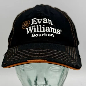Evan Williams Mütze Kappe Riemen hinten schwarz orange Bourbon abgenutzt verstellbar - Bild 1 von 7