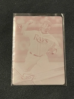2017 Topps Update Chih-Wei Hu Magenta 1/1 Printing Plate US198 Rookie RC - Image 1 of 2