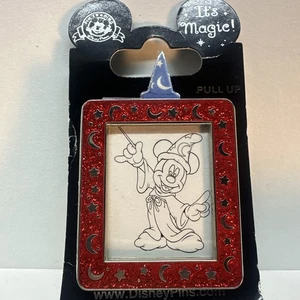 Disney Sorcerer Mickey Mouse It's Magic Frame Pin Slide out Sketch Collection - Bild 1 von 3