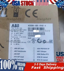 ACS355-03E-01A2-4 brand new ABB frequency converter with box No Keypad - Picture 1 of 13
