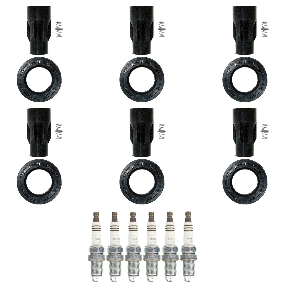 NGK 6 Rutenio HX H. I. Kit de 6 botas bobinas bujías para Lexus ES330 RX330 3.3 Foto 1 de 1