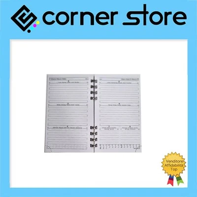 Intempo - Ricarica Agenda Settimanale Orizzontale Mood Tascabile 2026 - 8x13cm