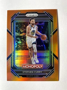 2022-23 Panini Prizm Monopoly NBA Orange Stephen Curry Warriors /124 - Picture 1 of 2
