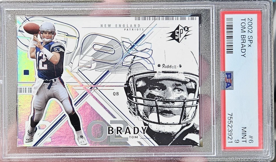 TOM BRADY 2002 UPPER DECK SPX BASE FOIL #6 ~ PATRIOTS ~ HOF ~ PSA 9 MINT 🐐 🔥 - Image 1 of 1