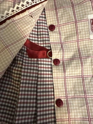 Pleasant Company American Girl Doll Samantha 1986 Vintage Meet Dress With Cover - Image 1 of 4