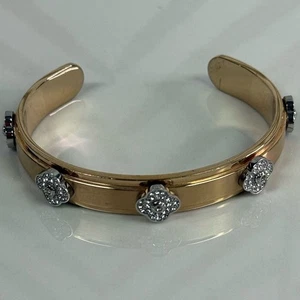 Henri Bendel New York Petal Screw Cuff Rose Gold Bracelet - Picture 1 of 5