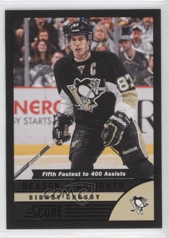 2013-14 Score Season Highlights Black Sidney Crosby #589 - Image 1 of 2