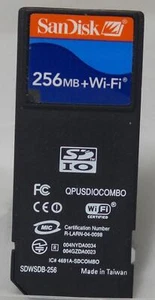 SanDisk Wireless Connect 256 MB 802.11b Wi-Fi SDIO Card (SDWSDB-256A-10M) - Picture 1 of 1
