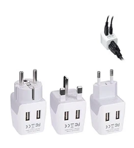 Ceptics Complete European Set Travel Adapter Plug Type G, E/F, C - London - Bild 1 von 8
