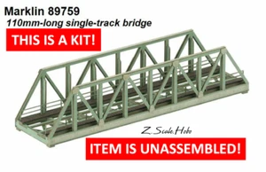 Marklin Z 89759 Bridge Single Track Girder Bridge KIT (unassembled!) *NEW USA - Picture 1 of 4