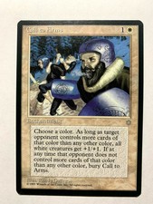 CALL TO ARMS Ice Age Magic The Gathering MTG HP 1995 Reserved List