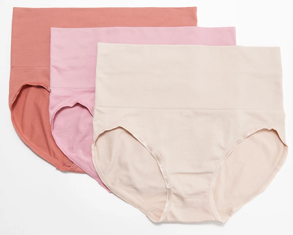 Conjunto de 3 bragas breezies para mujer banda ancha sin costuras talla mediana Spice Foto 1 de 1