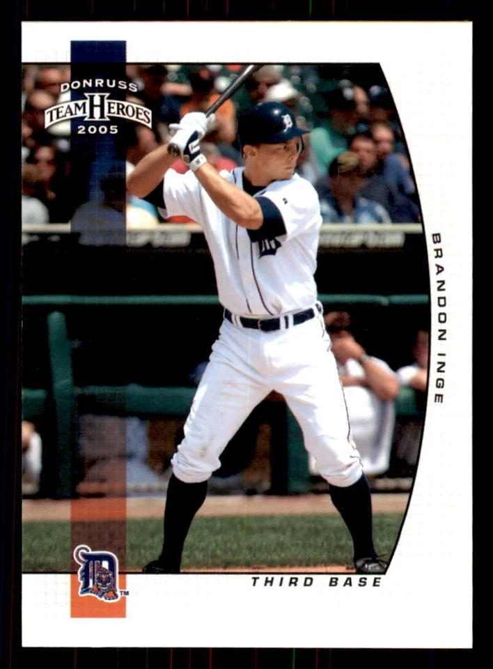 2005 Donruss Team Heroes  #116 Brandon Inge Detroit Tigers - Image 1 of 2