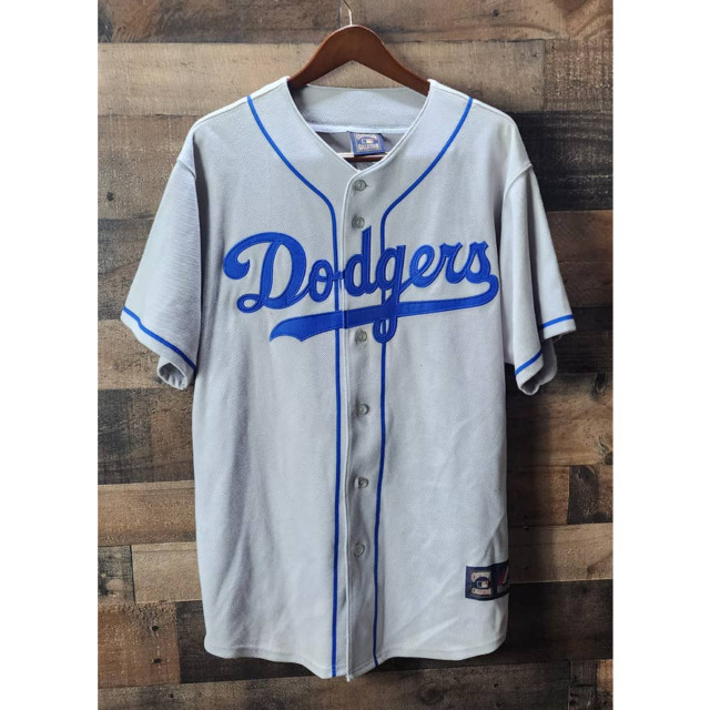 Majestic Brooklyn Dodgers Baseball Jersey in Black for Men