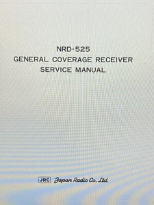 Jrc Nrd-525 General Coverage Receiver Service Manual Digital - Picture 1 of 1