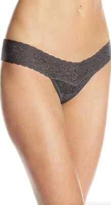 Tanga Hanky Panky gris tiro bajo ropa interior para mujer talla única L16439 Foto 1 de 2