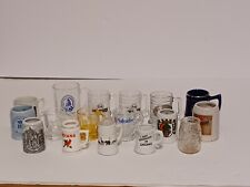 lot of 17 Vintage Mini Beer Mug/Shot Glass Souvenir /Brewery/Ect.
