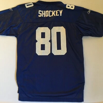 Camiseta deportiva Reebok Equipment NFL NY Giants Jeremy Shockey #80 azul juvenil XL (18-20) Foto 1 de 4