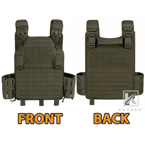 KRYDEX Plate Carrier Tactical Vest Quick Release & Laser Cut MOLLE Panel w/ Clip - Picture 1 of 28