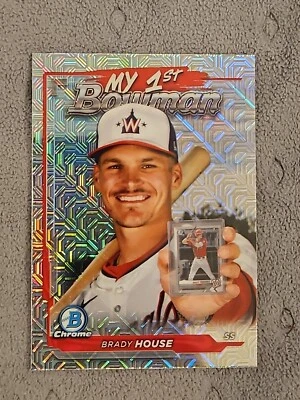 2024 Bowman Chrome Brady House My 1st Bowman Mega Mojo Refractor Nationals - Image 1 of 2