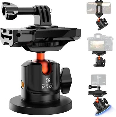 K&F Concept 360° Ball Head Magnetic Camera Mount for DJI GoPro , Action Camera - Image 1 of 4