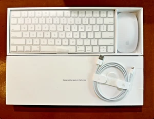 Apple Wireless Keyboard A1644 with Apple Magic Bluetooth Mouse 2 A1657 - Picture 1 of 1