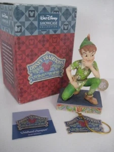 JIM SHORE DISNEY TRADITIONS ORNAMENT PETER PAN CHILDHOOD CHAMPION 4023531 - Afbeelding 1 van 14