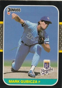 FREE SHIPPING-MINT-1987 Donruss Mark Gubicza #466 ROYALS PLUS BONUS CARDS - Picture 1 of 1