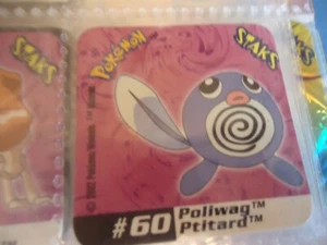 # 60 POLIWAG PTITARD STAKS POKEMON 2002 PANINI STAK - Picture 1 of 1