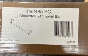 Brizo 692485PC 24" Towel Bar from the Charlotte Collection, Chrome - Picture 1 of 2