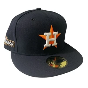 Houston Astros New Era 2024 Postseason Navy 59FIFTY Fitted Hat Size 7 1/4 - Picture 1 of 11