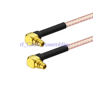 MMCX Male to Plug 90° Angle RG316 Jumper Pigtail WiFi GPS Extension Cable 9~30cm - Picture 1 of 3