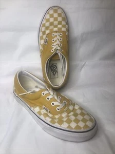 Damengröße 7,5 – Vans Off The Wall gelbe Schachbrettmuster-Canvas-Sneaker - Bild 1 von 8