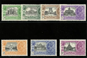 India 1935 KGV Silver Jubilee set with White Gum superb MNH. SG 240-246. - Picture 1 of 1