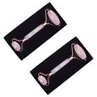 Rose Quartz Face Roller 2 Pack for Forehead Nose Chin Eyes Face Skin Beauty